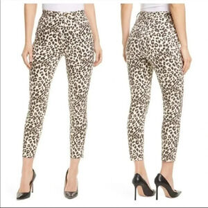 Frame Ali high rise leopard denim
